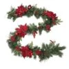 Holiday Living Indoor Pre-Lit 9-ft Poinsettia Christmas Garland With Warm White LED Lights 1 Holiday Living Indoor Pre-Lit 9-ft Poinsettia Christmas Garland With Warm White LED Lights -Northlight Sales Store 14375907