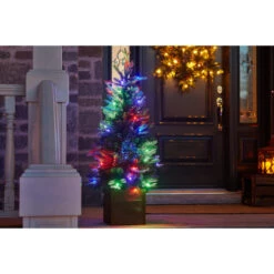 Holiday Living Battery-Powered Pre-Lit Artificial Porch Christmas Tree 50 Multicoloured LED 4-ft 7 Holiday Living Battery-Powered Pre-Lit Artificial Porch Christmas Tree 50 Multicoloured LED 4-ft -Northlight Sales Store 17745131c