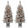 Holiday Living Set Illuminated And Flocked Christmas Tree 4-ft 3/pk -Northlight Sales Store 17745187