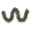Holiday Living Cedar Christmas Garland Green And Red LED 9-ft -Northlight Sales Store 17745189