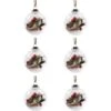 Holiday Living Christmas Bird Ball - 6/pk