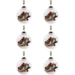 Holiday Living Christmas Bird Ball - 6/pk