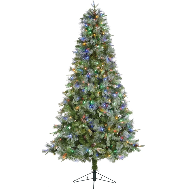 Holiday Living 7.5-ft Pre-Lit Artificial Christmas Tree With 450 Multicoloured LED Lights 4 Holiday Living 7.5-ft Pre-Lit Artificial Christmas Tree With 450 Multicoloured LED Lights - Image 2