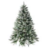 Northlight Flocked Angel Artificial Christmas Tree - Pine With Cones - 7' - Unlit - Green -Northlight Sales Store 330690988 MainImage 001