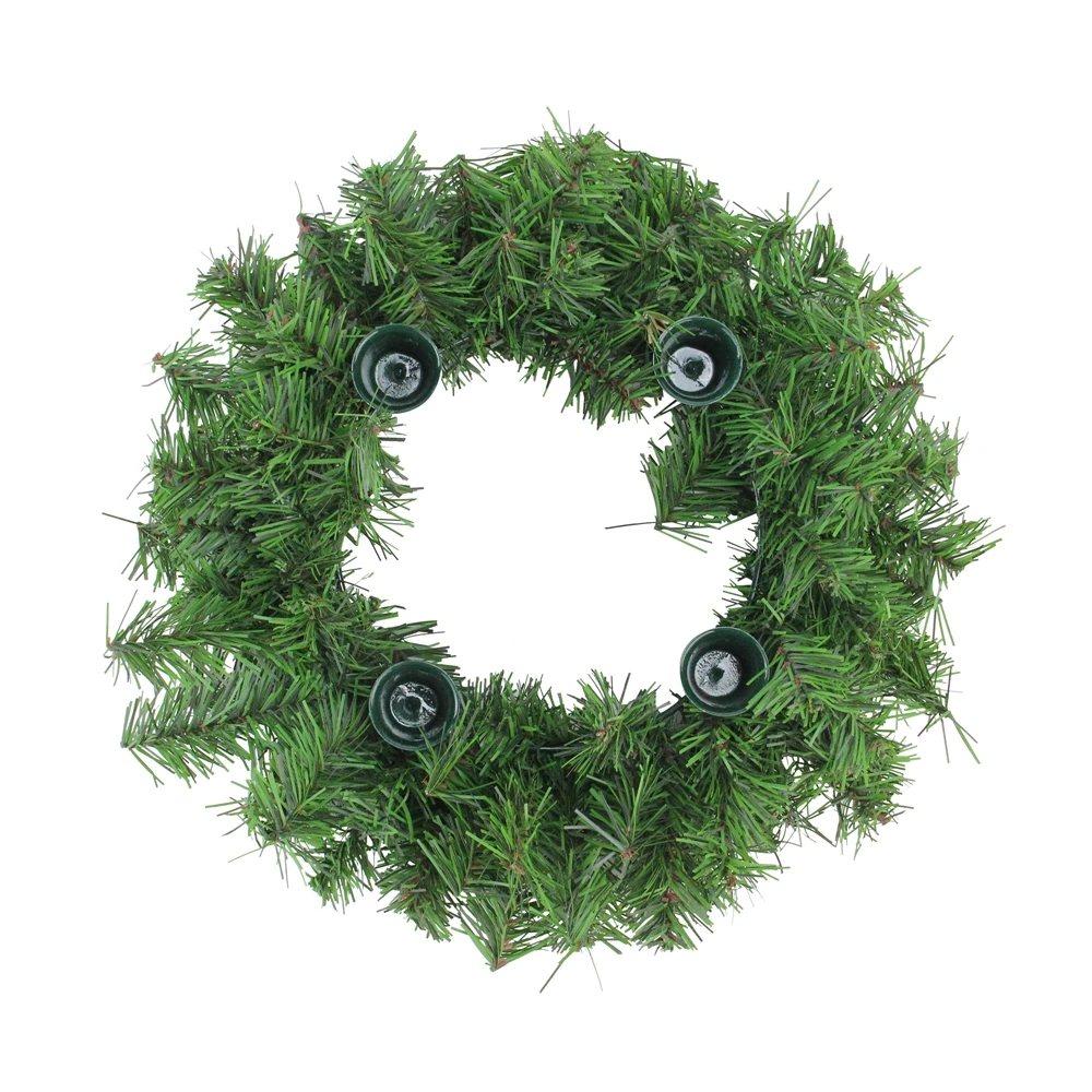 Northlight Two-Tone Pine Artificial Christmas Advent Wreath - 12-in 3 Northlight Two-Tone Pine Artificial Christmas Advent Wreath - 12-in