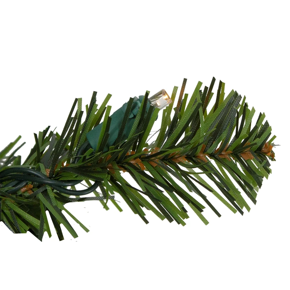 Northlight Pre Lit LED Canadian Pine Artificial Christmas Wreath - 24-in 5 Northlight Pre Lit LED Canadian Pine Artificial Christmas Wreath - 24-in - Image 3
