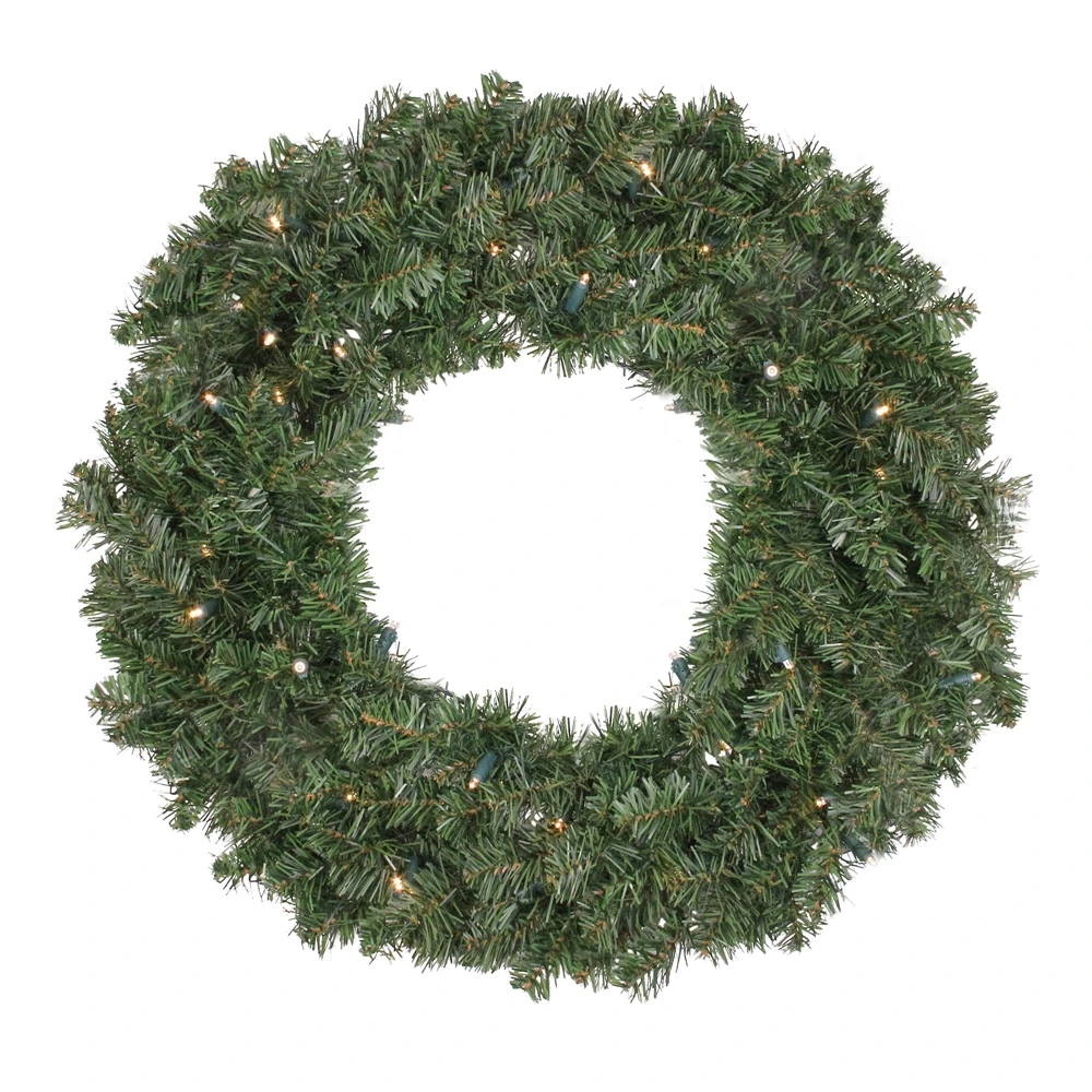 Northlight Pre Lit LED Canadian Pine Artificial Christmas Wreath - 24-in 3 Northlight Pre Lit LED Canadian Pine Artificial Christmas Wreath - 24-in