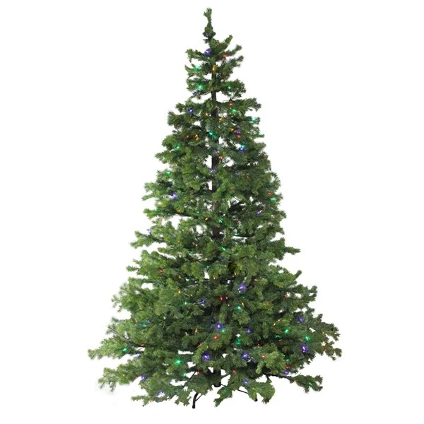 Northlight Pre-Lit Full Layered Pine Artificial Christmas Tree - Multicolor Lights - 7.5-ft 3 Northlight Pre-Lit Full Layered Pine Artificial Christmas Tree - Multicolor Lights - 7.5-ft