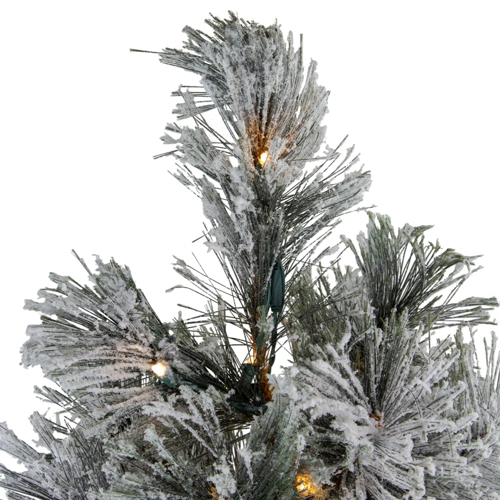 Northlight Pre-Lit LED Black Spruce Artificial Christmas Tree - Clear Lights - 4.5-ft 5 Northlight Pre-Lit LED Black Spruce Artificial Christmas Tree - Clear Lights - 4.5-ft - Image 3