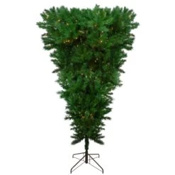 Northlight Pre-lit Sugar Pine Artificial Upside Down Christmas Tree - Clear LED Lights