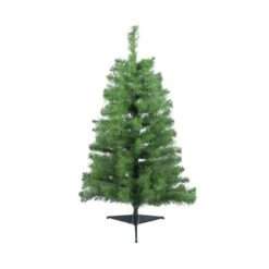Northlight Traditional Noble Fir Medium Artificial Christmas Tree - Unlit - 3-ft
