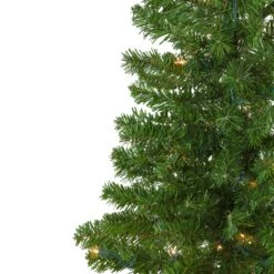 Northlight Pre-Lit Medium Canadian Pine Artificial Christmas Wall Tree - 7.5-ft 10 Northlight Pre-Lit Medium Canadian Pine Artificial Christmas Wall Tree - 7.5-ft -Northlight Sales Store 330748825 AlternateImage3