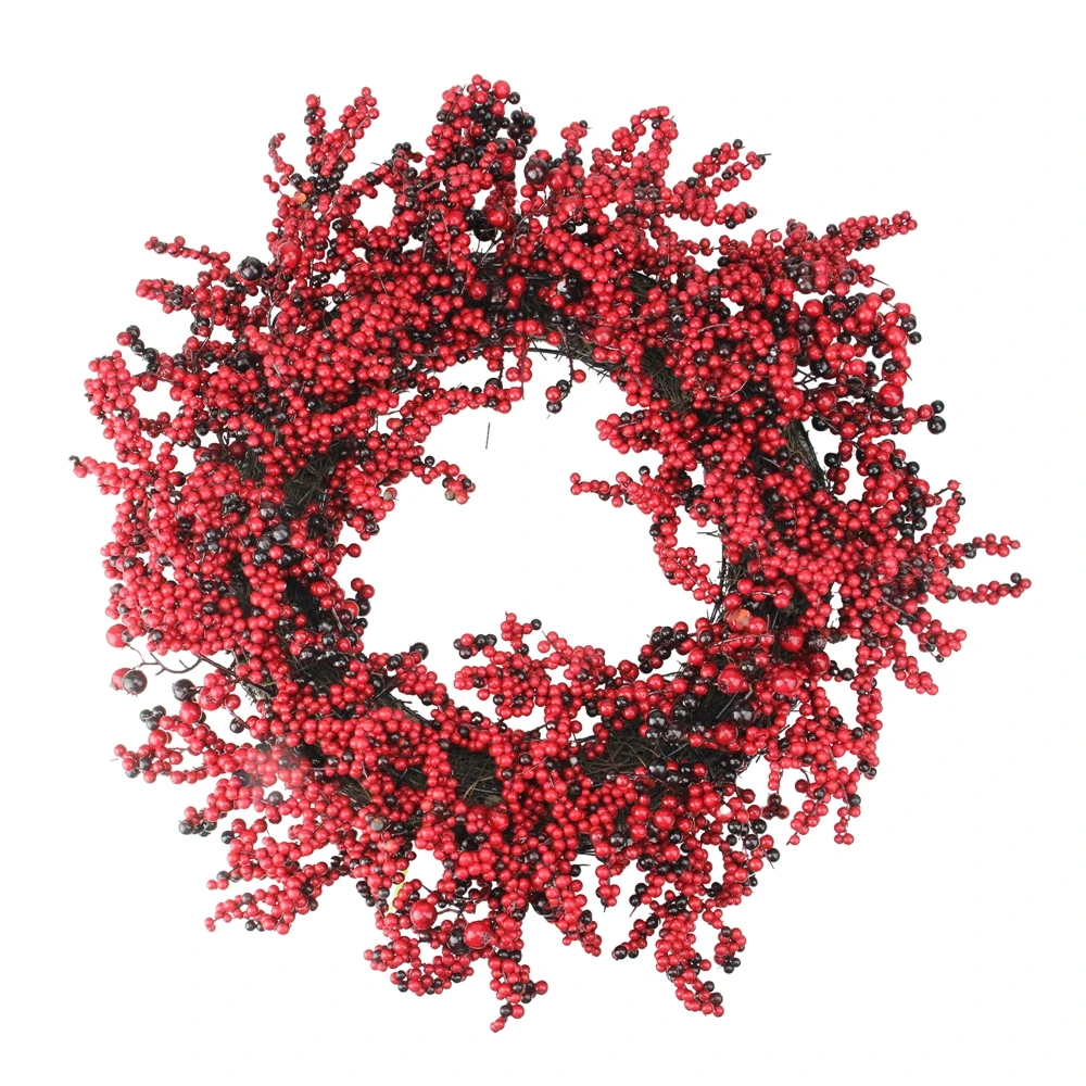 Northlight Red And Brown Artificial Berry Christmas Wreath - 22-in Unlit 3 Northlight Red And Brown Artificial Berry Christmas Wreath - 22-in Unlit