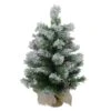 Northlight Flocked Pine Artificial Christmas Tree In Burlap Base - Unlit - 24-in -Northlight Sales Store 330748865 MainImage 001