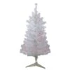 Northlight Pre-Lit White Iridescent Pine Slim Artificial Christmas Tree - Pink Lights - 3-ft -Northlight Sales Store 330748867 MainImage 001