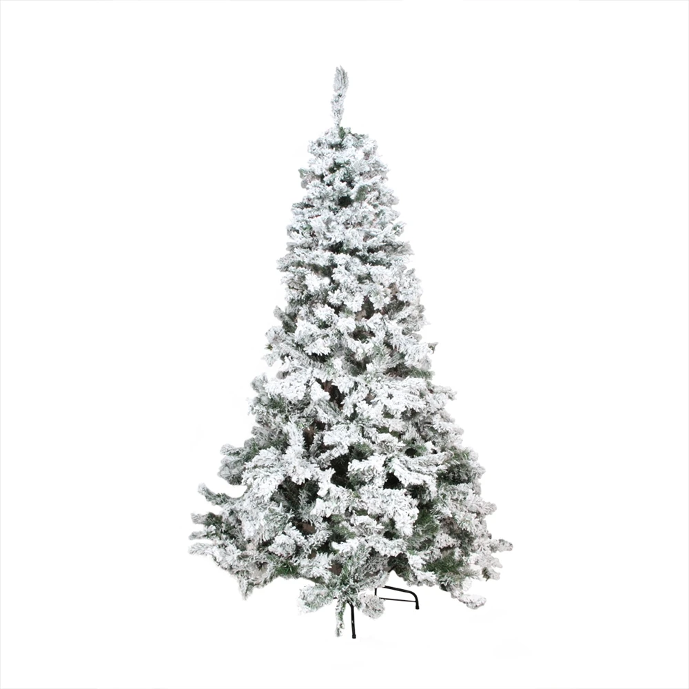 Northlight Medium Heavily Flocked Pine Artificial Christmas Tree - Unlit - 9-ft 3 Northlight Medium Heavily Flocked Pine Artificial Christmas Tree - Unlit - 9-ft