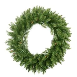Northlight Pre-Lit Northern Pine Artificial Christmas Wreath - 36-in Multicolor Lights