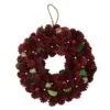 Northlight Red And Gold Pine Cone Artificial Christmas Wreath - 9.5-in - Unlit 2 Northlight Red And Gold Pine Cone Artificial Christmas Wreath - 9.5-in - Unlit -Northlight Sales Store 330748886 MainImage 001