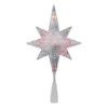 Northlight Lighted Clear Crystal Star Of Bethlehem Christmas Tree Topper - 11-in