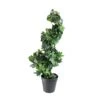 Northlight Potted Ivy Spiral Topiary Artificial Christmas Tree - Unlit - 1.8' - Green And Black -Northlight Sales Store 330749367 MainImage 001