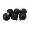 Northlight Glass 2-Finish Christmas Ball Ornaments - 3.25-in - Black - 6 Piece 2 Northlight Glass 2-Finish Christmas Ball Ornaments - 3.25-in - Black - 6 Piece -Northlight Sales Store 330751510 MainImage 001