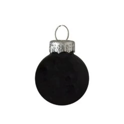 Northlight Shiny And Matte Glass Ball Christmas Ornaments - 2.5-in - Black - 9 Piece -Northlight Sales Store 330751538 AlternateImage2