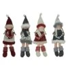 Northlight Girls With Scarf Christmas Doll Ornaments - 12-in - Red And Gray - 4 Piece -Northlight Sales Store 330751546 MainImage 001