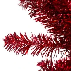 Northlight Metallic Tinsel Artificial Christmas Garland - Unlit - 9-ft X 12-in - Red -Northlight Sales Store 330751559 AlternateImage1