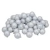 Northlight Shatterproof Matte Christmas Ball Ornaments - 2.5-in - Silver - 60 Piece -Northlight Sales Store 330751577 MainImage 001 l