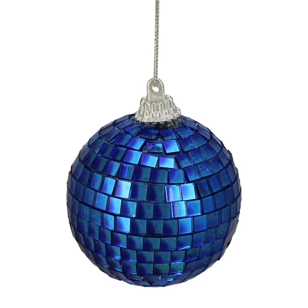Northlight Blue Mirrored Disco Christmas Ball Ornaments - 2.5-in - Peacock Blue - 9 Piece 4 Northlight Blue Mirrored Disco Christmas Ball Ornaments - 2.5-in - Peacock Blue - 9 Piece - Image 2