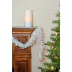 Northlight Iridescent Artificial Christmas Garland - Unlit - 50-ft X 4-in - White -Northlight Sales Store 330751592 AlternateImage2