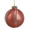 Northlight Marbled Glass Christmas Ball Ornament - 4-in - Mahogany Red -Northlight Sales Store 330751606 MainImage 001