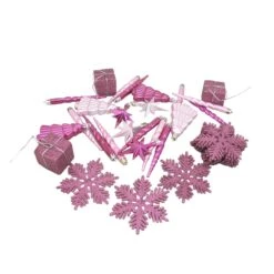 Northlight Shatterproof 4-Finish Christmas Ornaments - 5.5-in - Bubblegum Pink - 125-Piece -Northlight Sales Store 330751609 AlternateImage2
