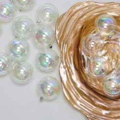 Northlight Iridescent Shatterproof Shiny Christmas Ball Ornaments - 3.25-in - Clear - 32 Piece -Northlight Sales Store 330751610 AlternateImage1