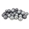 Northlight Shatterproof 4-Finish Christmas Ball Ornaments - 3.25-in - Pewter Gray - 32 Piece -Northlight Sales Store 330751621 MainImage 001