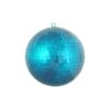 Northlight Mirrored Glass Disco Ball Christmas Ornament - 8-in - Peacock Blue -Northlight Sales Store 330751627 MainImage 001 l