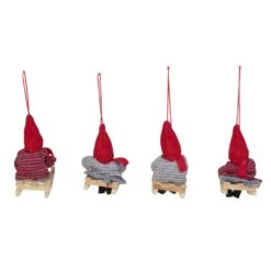 Northlight Holiday Kids On Sleds Christmas Ornament - Red And Gray -Northlight Sales Store 330751656 AlternateImage2