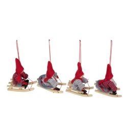 Northlight Holiday Kids On Sleds Christmas Ornament - Red And Gray -Northlight Sales Store 330751656 AlternateImage3