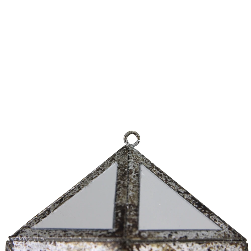 Northlight Mirrored Geometric Framed Drop Christmas Ornament - 10.5-in - Silver And Clear 5 Northlight Mirrored Geometric Framed Drop Christmas Ornament - 10.5-in - Silver And Clear - Image 3