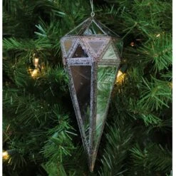 Northlight Mirrored Geometric Framed Drop Christmas Ornament - 10.5-in - Silver And Clear 9 Northlight Mirrored Geometric Framed Drop Christmas Ornament - 10.5-in - Silver And Clear -Northlight Sales Store 330751676 AlternateImage3