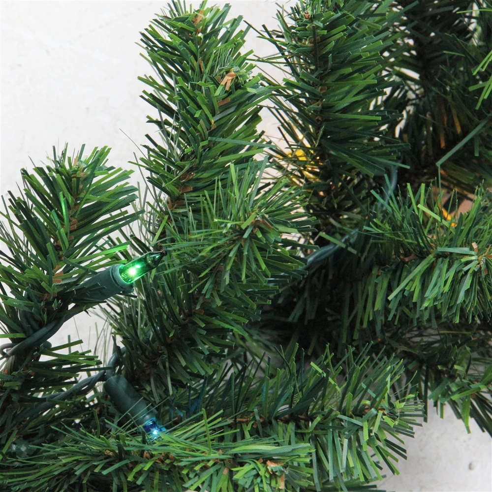 Northlight Pre-Lit Oak Creek Pine Artificial Christmas Garland - Multi Lights - 9-ft X 10-in - Green 4 Northlight Pre-Lit Oak Creek Pine Artificial Christmas Garland - Multi Lights - 9-ft X 10-in - Green - Image 2