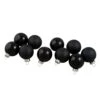 Northlight Shiny And Matte Glass Ball Christmas Ornaments - 1.75-in - Black - 10 Piece -Northlight Sales Store 330751684 MainImage 001