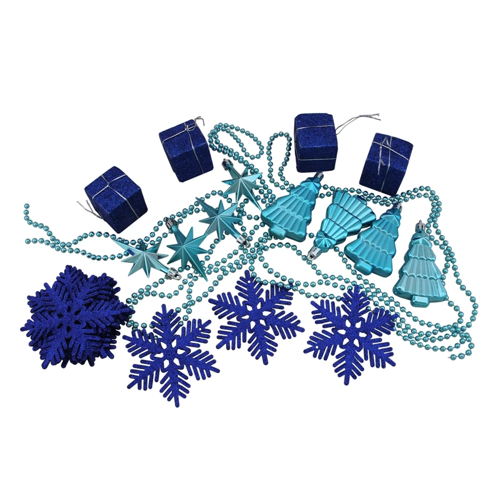 Northlight Shatterproof 4-Finish Christmas Ornaments - 5.5-in - Peacock Blue - 125-Piece 5 Northlight Shatterproof 4-Finish Christmas Ornaments - 5.5-in - Peacock Blue - 125-Piece - Image 3