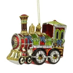 Northlight Contemporary Train Christmas Ornament - 5.5-in - Red And Green