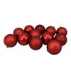 Northlight Shatterproof 4-Finish Christmas Ball Ornaments - 4-in - Red - 12 Piece -Northlight Sales Store 330751741 MainImageA 001 l