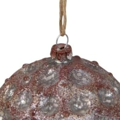 Northlight Distressed Glass Christmas Ball Ornament - 3.5-in - Mercury Silver -Northlight Sales Store 330751743 AlternateImage2