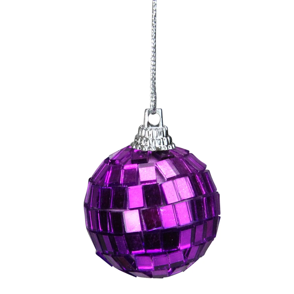 Northlight Shining Contemporary Christmas Ball Ornaments - 1.5-in - Purple - 9 Piece 4 Northlight Shining Contemporary Christmas Ball Ornaments - 1.5-in - Purple - 9 Piece - Image 2