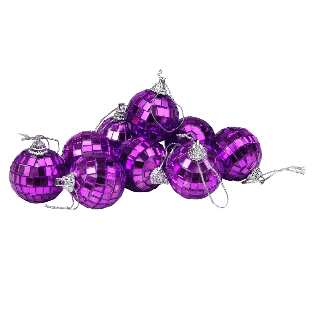 Northlight Shining Contemporary Christmas Ball Ornaments - 1.5-in - Purple - 9 Piece 3 Northlight Shining Contemporary Christmas Ball Ornaments - 1.5-in - Purple - 9 Piece