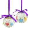 Northlight Shatterproof Decoupage Christmas Ball Ornaments - 1.75-in - Purple And White - 10-Piece -Northlight Sales Store 330751752 MainImageA 001