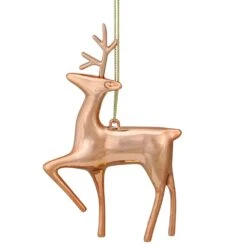 Northlight Shiny Reindeer Christmas Tree Ornament - 4.75-in - Rose Gold